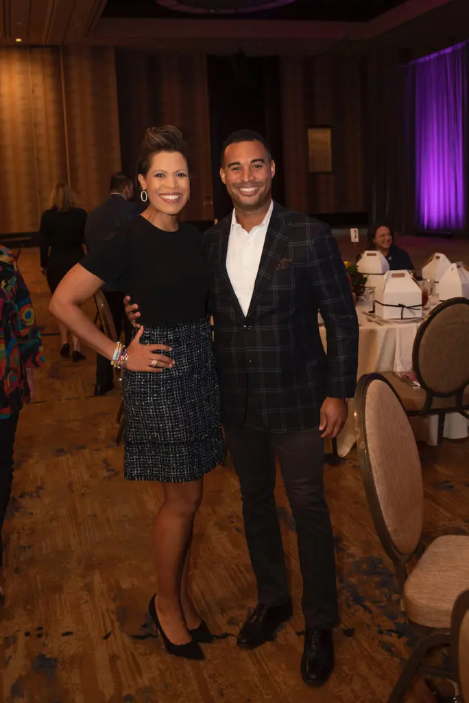 NBC 5’s Laura Harris, Patrick Means (Photo by Tamytha Cameron)