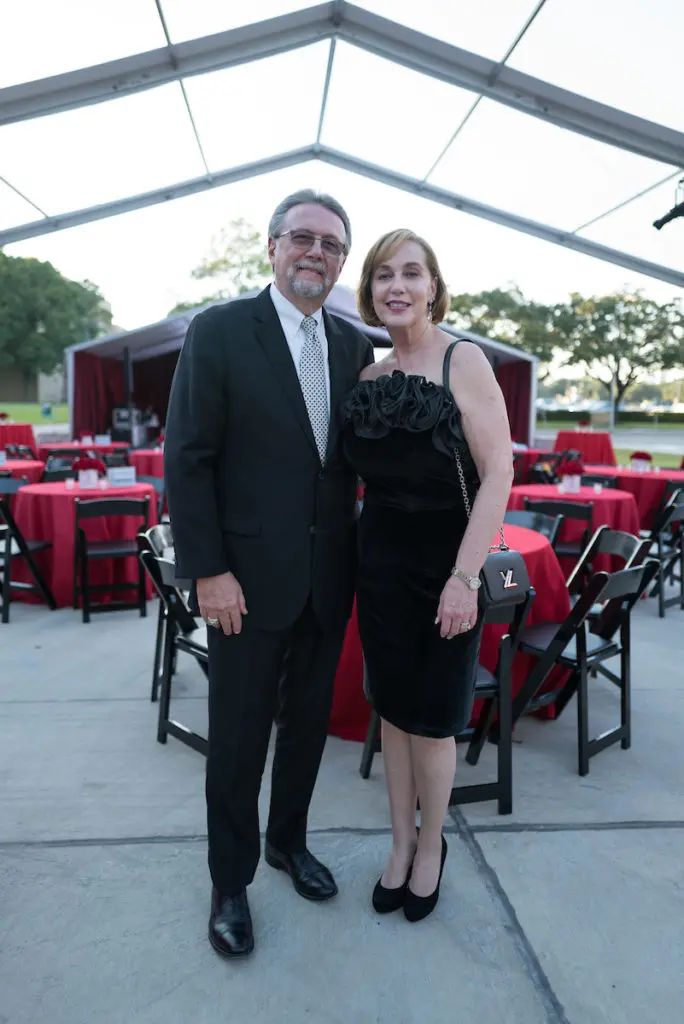 Steve & Melodie Schultz at the Gerald D. Hines College of Architecture and Design 75th anniversary gala (Photo by Daniel Ortiz)