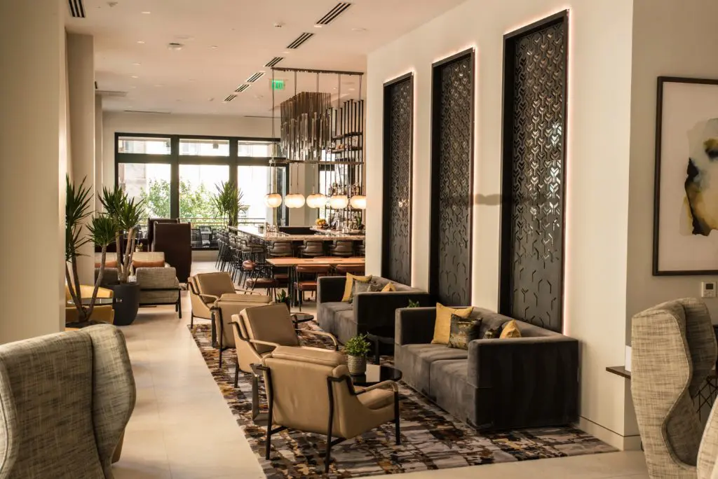 AC Hotel - AC Lounge with comfy seating areas.