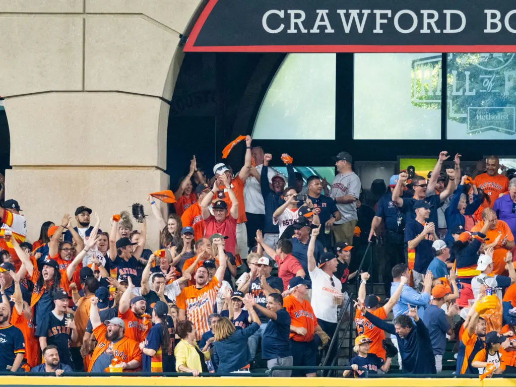 Astros fans are back in Minute Maid Park for the playoffs and baseball is better for it. (Photo by F. Carter Smith)