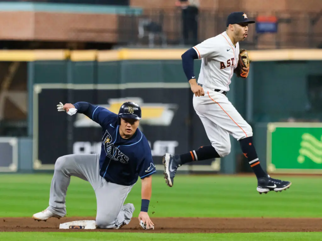 Carlos Correa's defense is next level — and priceless — for a consistent playoff power. (Photo by F. Carter Smith)