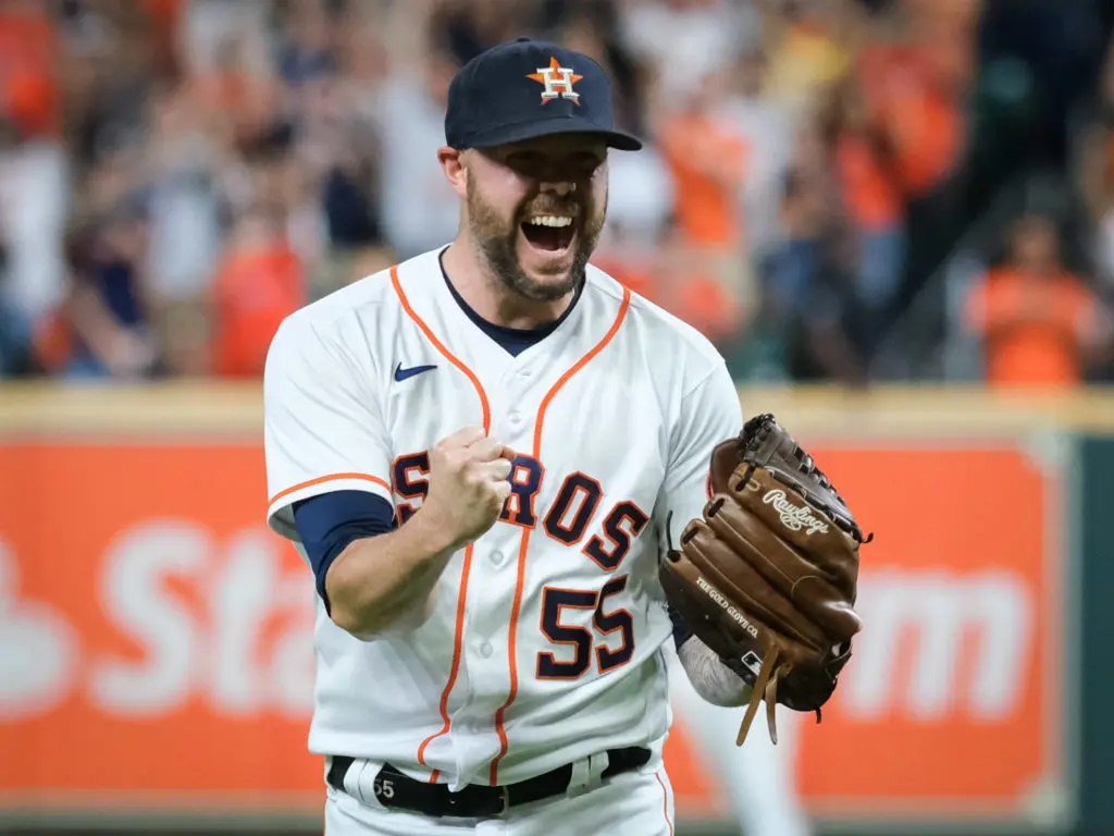 Ryan Pressly is used to securing the last out and celebrating. (Photo by F. Carter Smith)