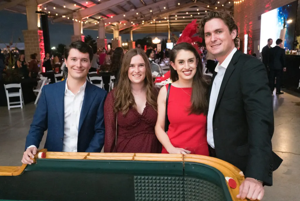 Bridget & JB Brennan, Chelsea Partain, Ryan Haney   at the 'All in for the House' gala benefitting the Ronald McDonald House at the Bayou City Events Center (Photo by Daniel Ortiz)