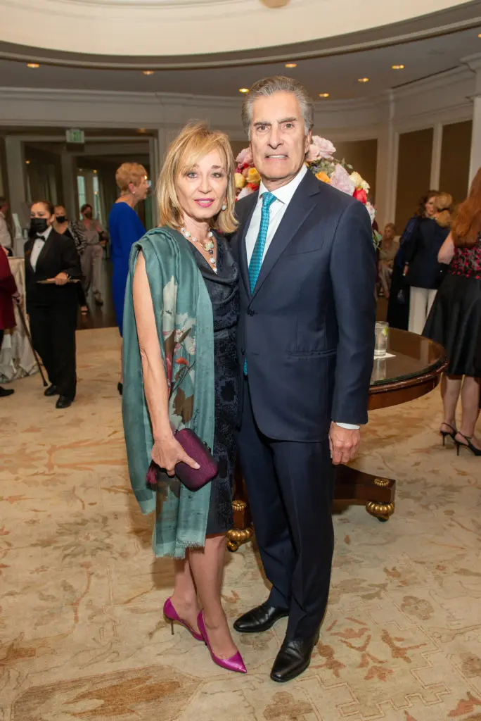 Cathy & Giorgio Borlenghi at the Houston Hospice Spirit Award Dinner.  (Photo by Jacob Power)