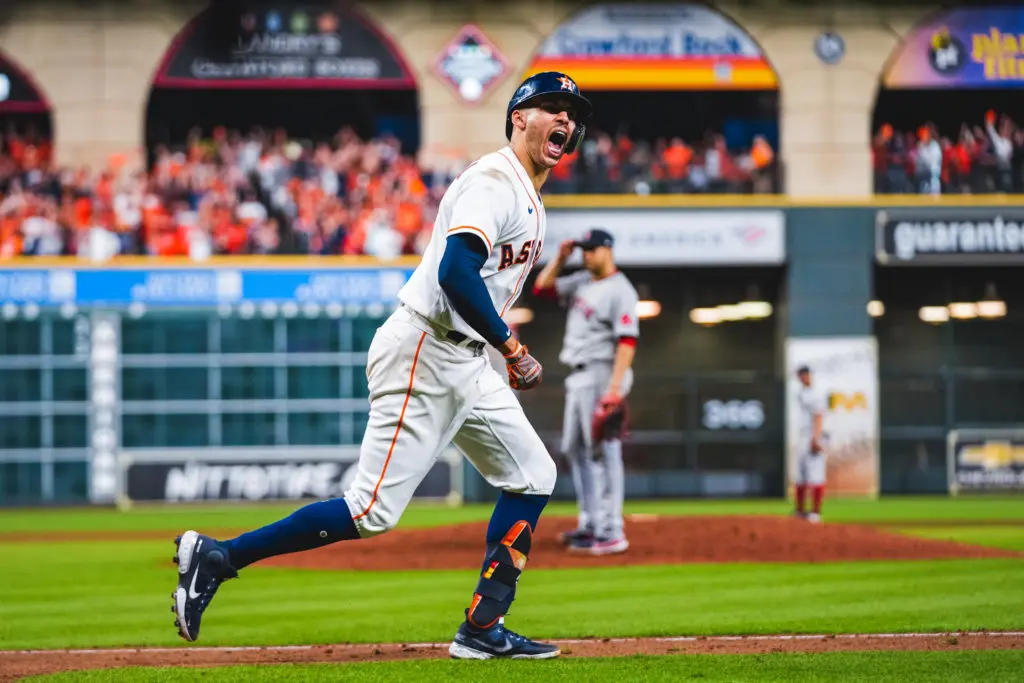 Carlos Correa knows all about creating big October moments. So does his buddy Jose Altuve. (@Astros)