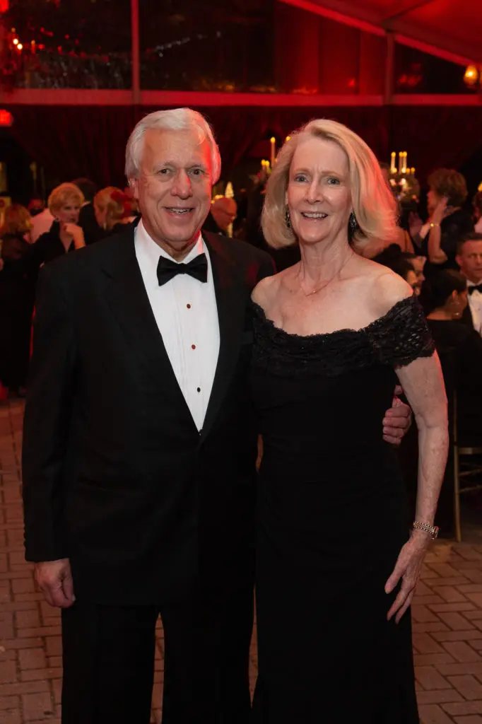 Glen Rosenbaum, Rita Leader at the Carmen-themed dinner that followed the Houston Grand Opera season opener. (Photo by Wilson Parish)