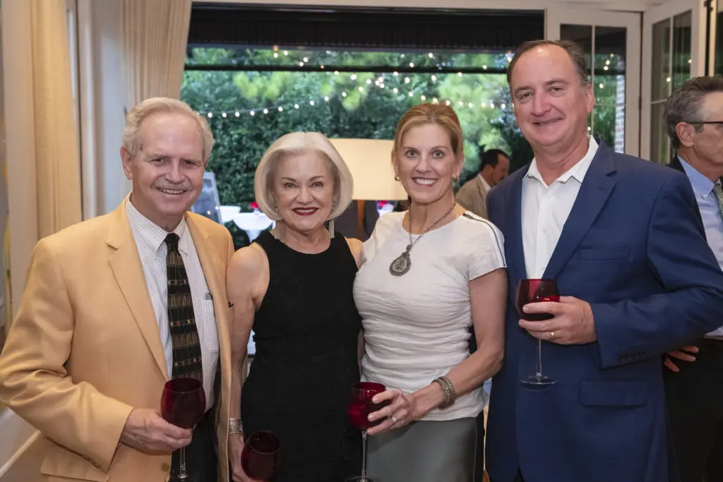 Jim & Jo Furr, Ashley & Curt Langley at the Houston Arts Alliance gala preview party. (Photo by Anthony Rathbon)