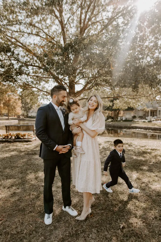 Family of four. 