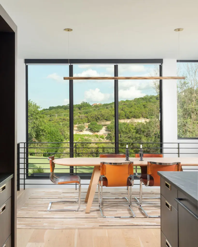 Skylights allow the Inverse House to be filled with light and color. (Photo by Tobin Davies Photography)