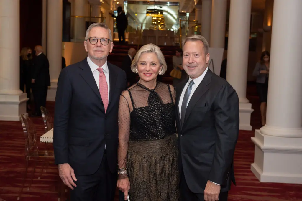 Jerry Fischer, Beth Madison, John Turner at Houston Grand Opera's 'An Evening with  Jonas Kaufmann'  (Photo courtesy of Houston Grand Opera) (Photo by Courtesy of Houston Grand Opera)