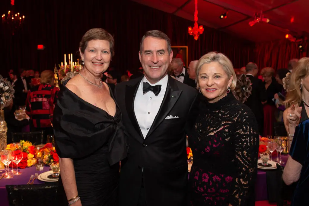 Joella & Steve Mach, Beth Madison at the Houston Grand Opera opening night dinner following the production of Carmen. (Photo by Wilson Parish)