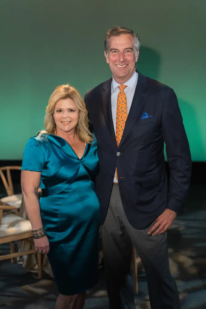Houston Ballet Ball chairs Kelli & John Weinzierl at the ball kick-off. (Photo by CatchLightGroup.com)