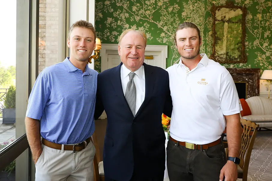 Kody Clemens, Gary Petersen, Kacy Clemens at the 14th annual Men of Distinction luncheon. (Photo by Priscilla Dickson)