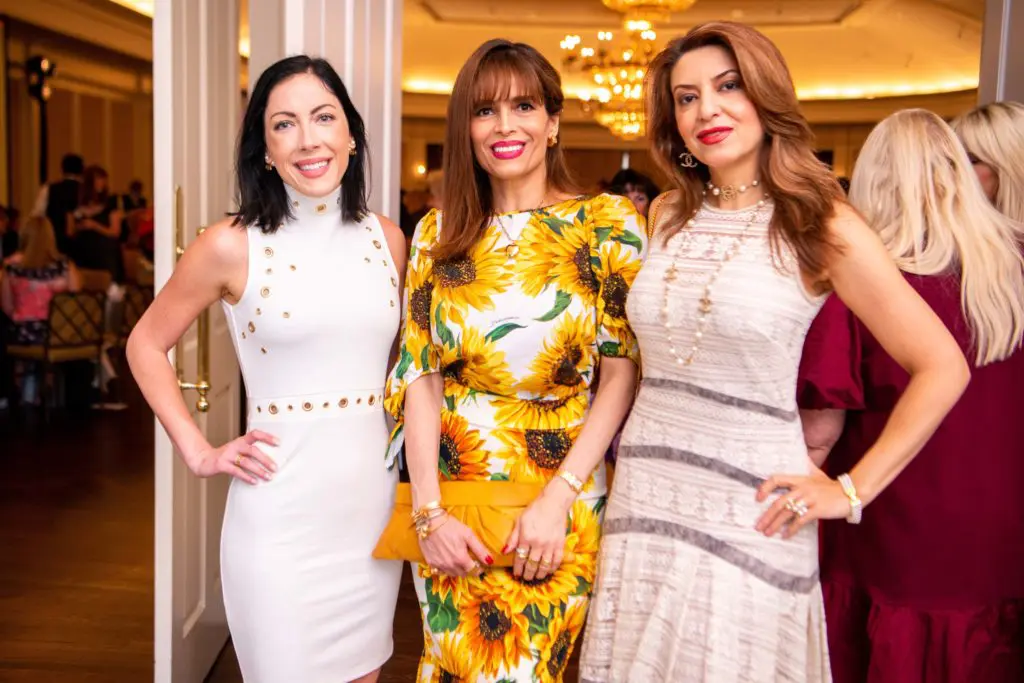 Lauren Abbott, Karina Barbieri, Parissa Mohajer at the Italian Cultural & Community Center La Dolce Vita Luncheon. (Photo by Michelle Watson (CatchLightGroup.com))