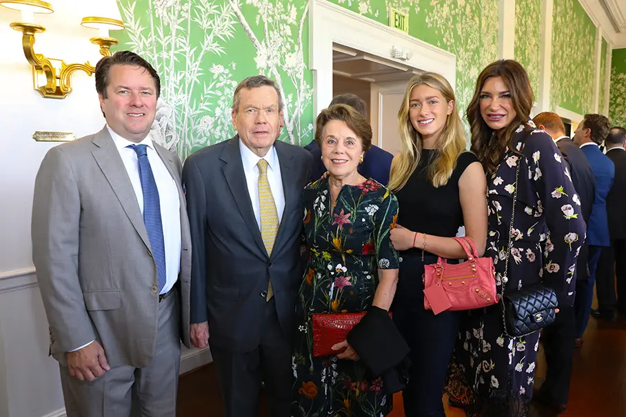 Michael Mithoff, Richard & Ginni Mithoff, Mia Mithoff, Melissa Mithoff at the 14th annual Men of Distinction luncheon. (Photo by Priscilla Dickson)