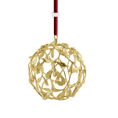 Michael Aram Golden Mistletoe Ornament.