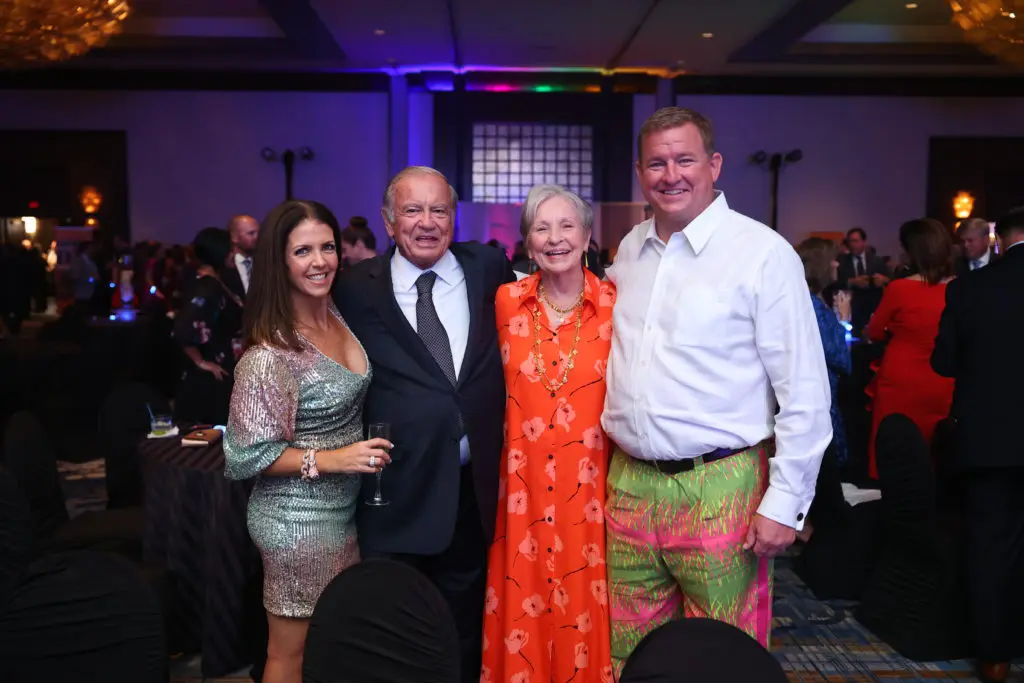 Natalie Agee, Richard & Judy Agee, Brett Agee at the Cristo Rey Jesuit gala  held at the Hilton Americas-Houston. (Photo by CatchLightGroup.com)