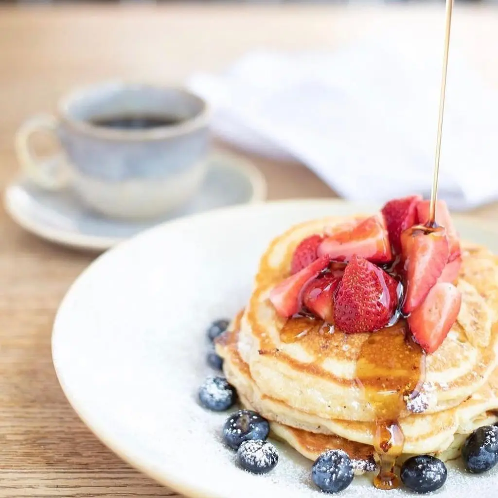 Pacific Table serves up perfect Lemon Ricotta Pancakes for brunch. 