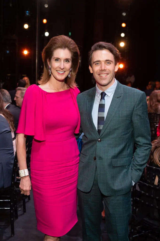 Phoebe Tudor, Houston Ballet principal Connor Walsh at the Margaret Alkek Williams 'Jubilee of Dance' on-stage dinner.  (Photo by Wilson Parish)