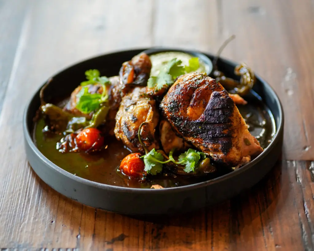 Chivos' pollo al carbon shows how this new Heights restaurant is more Mexican than Tex-Mex. (Photo by Dylan McEwan)