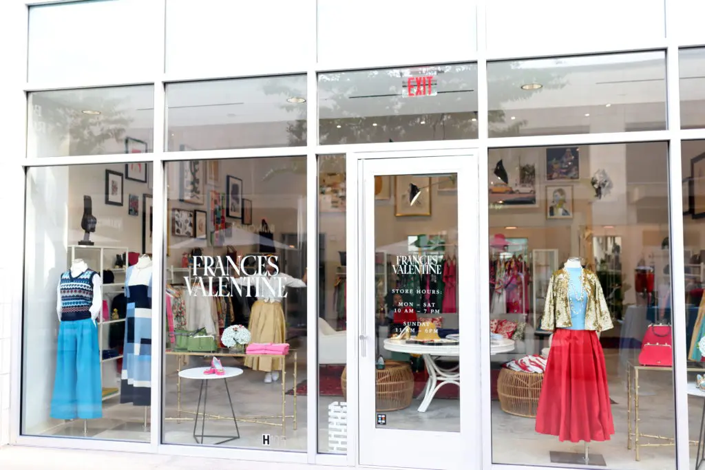 The Frances Valentine boutique in River Oaks District (Photo by Quy Tran)