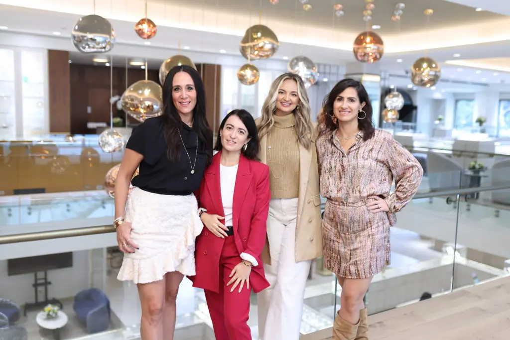 Amy Zadok, Margherita Ligato, Kristin Zaccaria, Lisa Zadok at the Zadok hosted luncheon preceding the Una Notte in Italia gala in November. (Photo by Quy Tran)
