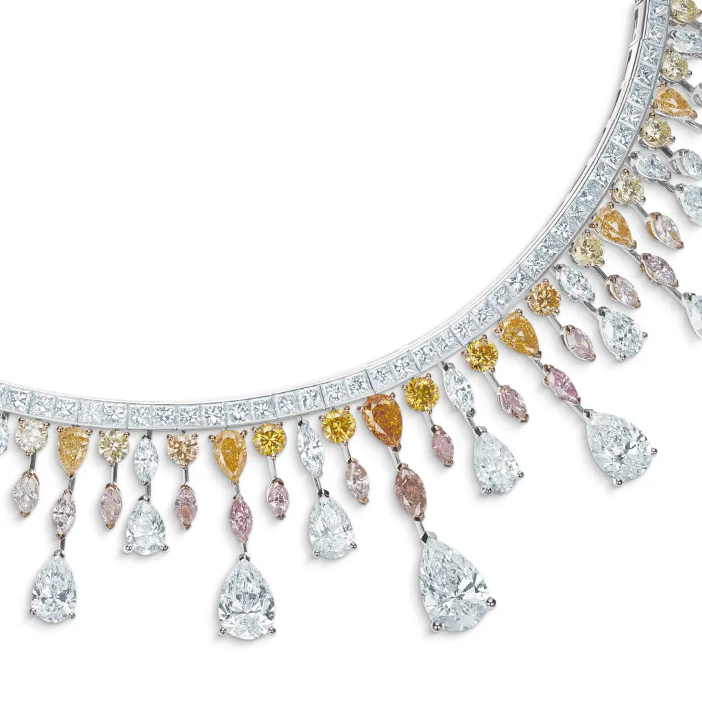 Motlatse Marvel necklace from De Beers Jewellers' Reflections of Nature collection. (Photo by Johnny Than)