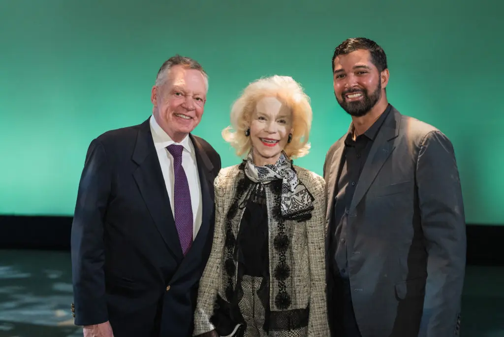 Richard Flowers, Lynn Wyatt, and Angel Rios at the 2022 ballet ball kick-off. (Photo by CatchLightGroup.com)
