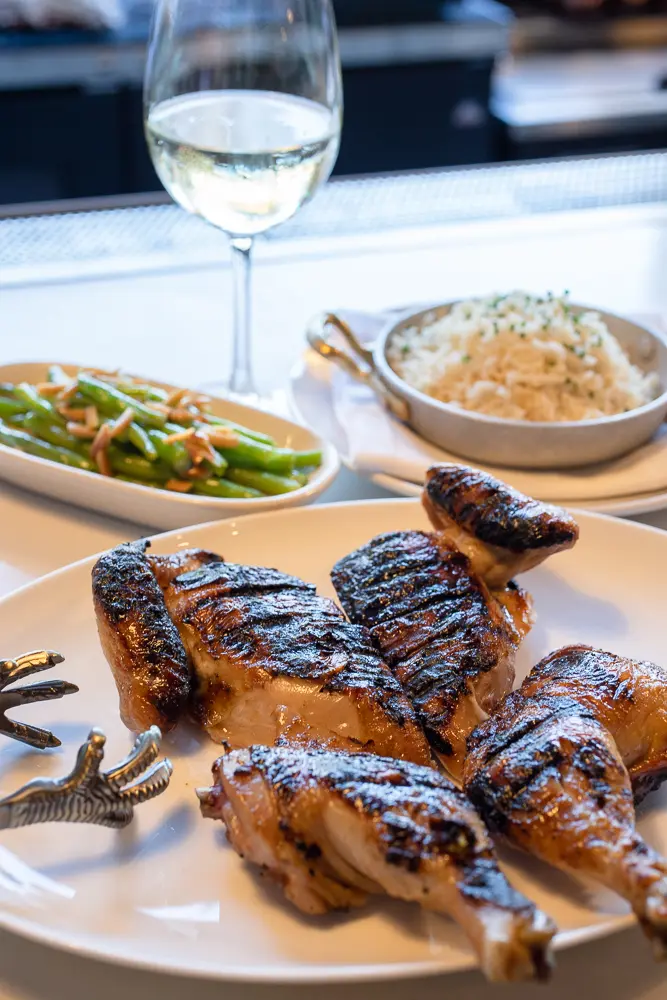 Spatch Kitchen & Cocktails offers Southern bites like half chickens and cast iron cornbread. (Courtesy)