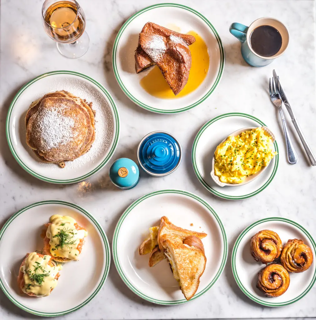 Sadelle's mouth-watering brunch spread available all day.