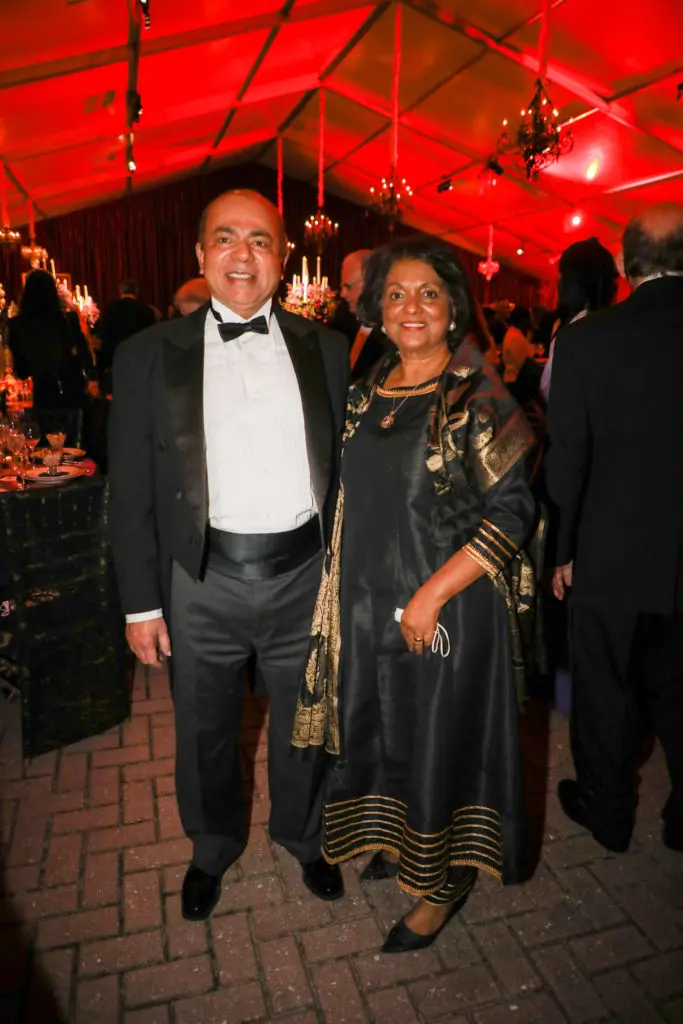 Sam & Omana Abraham at the Houston Grand Opera opening night dinner following the production of Carmen. (Photo by Melissa Taylor)