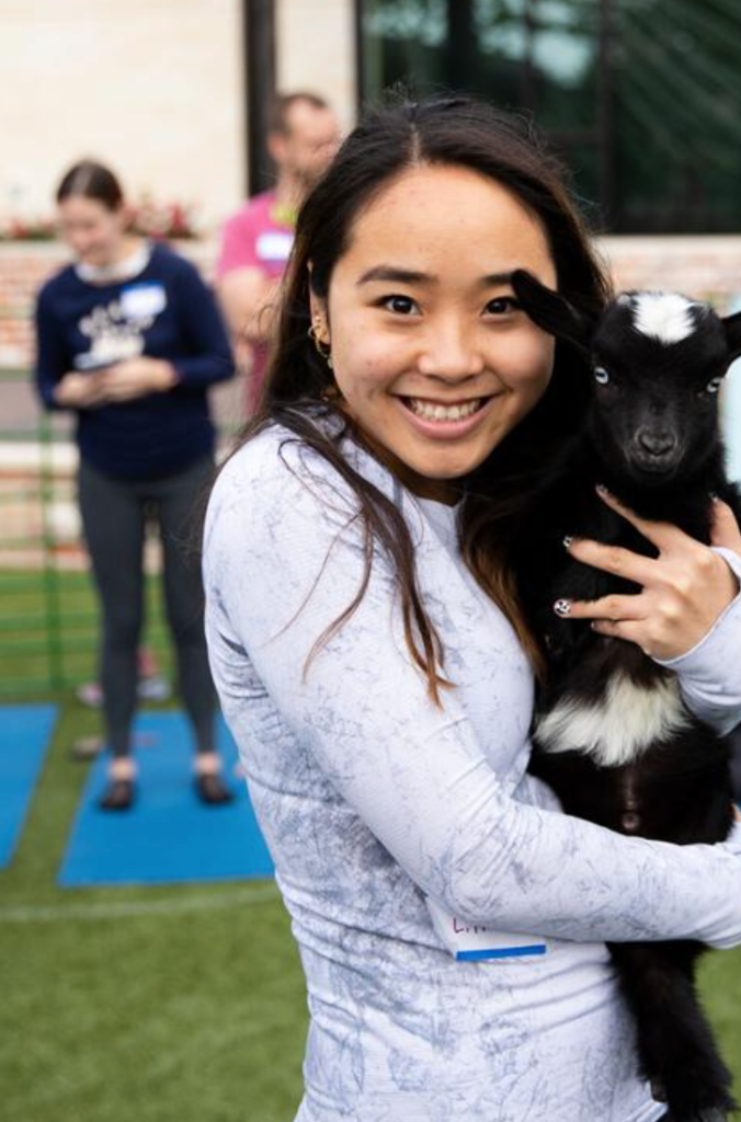 Goat Yoga on The Green is a regular Century Square thing.