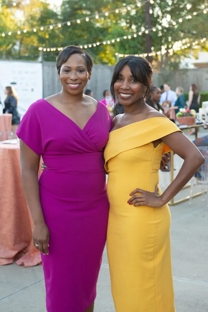 Teal Holden, Jennifer Brown at the Dress for Success 23rd annual October celebration. (Photo by Wilson Parish)