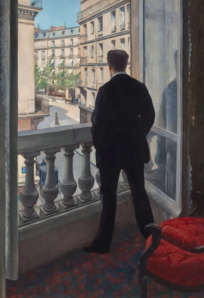 Gustave Caillebotte’s 1876 seminal masterpiece, "Jeune homme à sa fenêtre," is expected to exceed $50 million. (courtesy of Christie's)