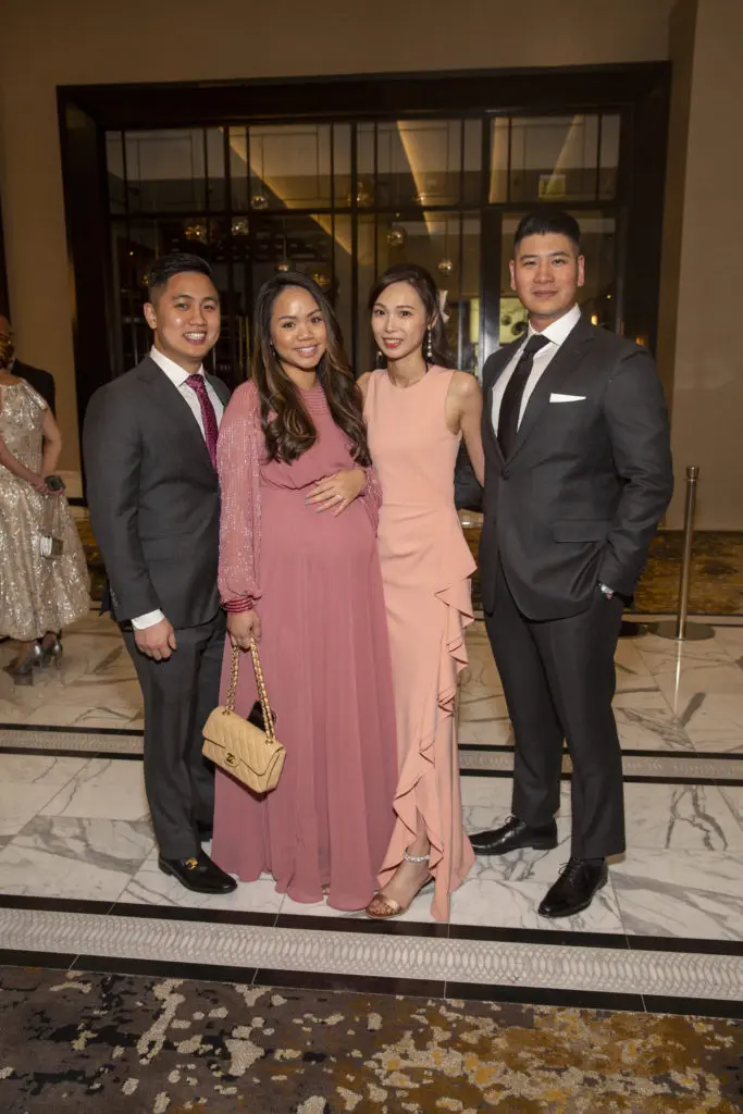 Brian & Jessica Lai, Livy Yang & Victor Lee at the Rothko Chapel 50th anniversary celebration. (Photo by Jenny Antill Clifton)