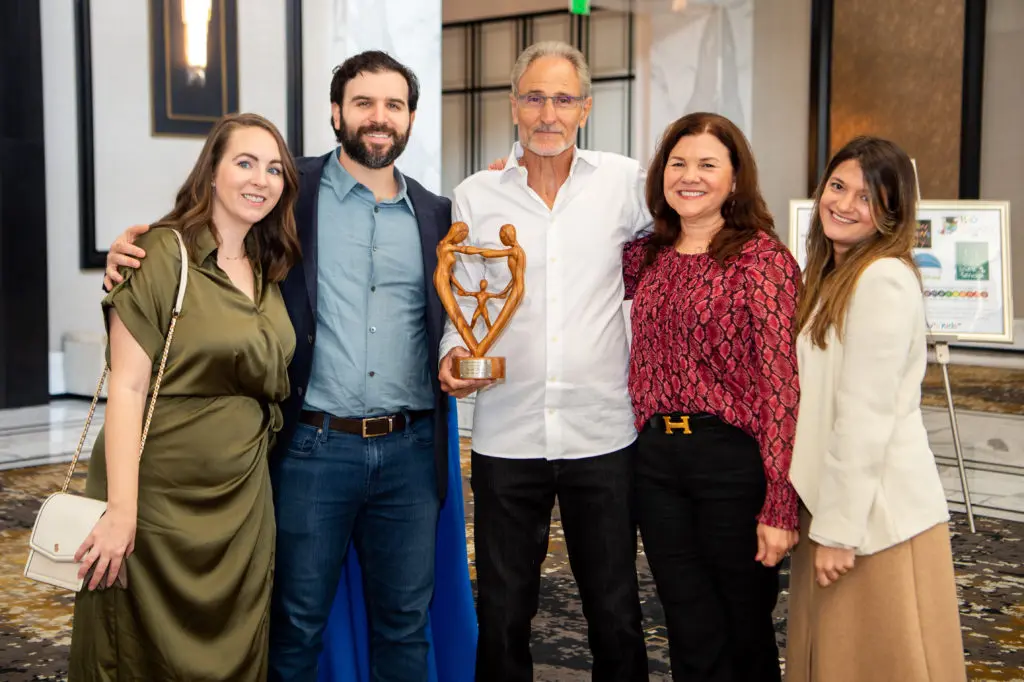 Caitlyn Holub, Noah Meicler, Youval & Michele Meicler, Rachael Gordon at the Houston Children's Charity 25th anniversary luncheon (Photo by Michelle Watson, catchlightgroup.com)