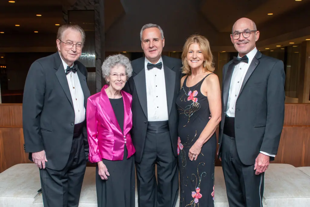 Dr. Kenneth & June Mattox, Greg & Liz Bernica, John Arcidiacono at the Catholic Charities Wine & Dine Dinner held at The Four Seasons Hotel 