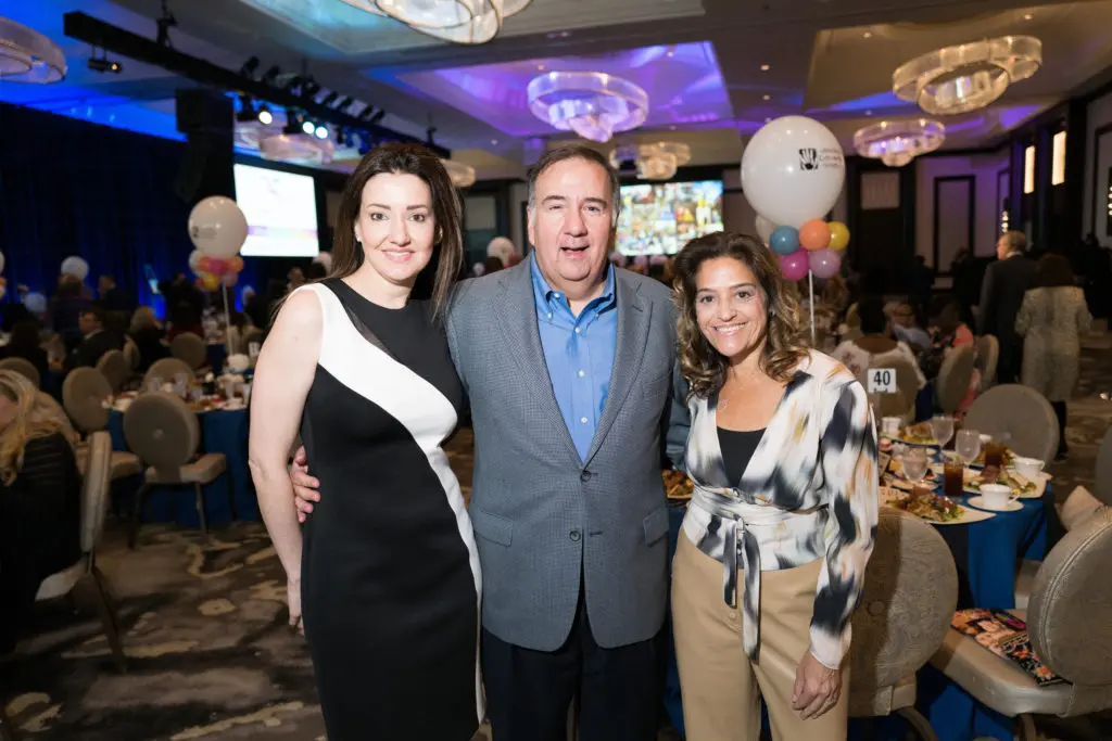 Annie Hunnel, Dan D’Armond, Lori Ginsburg at the Houston Children's Charity 25th anniversary luncheon. (Photo by Daniel Ortiz)