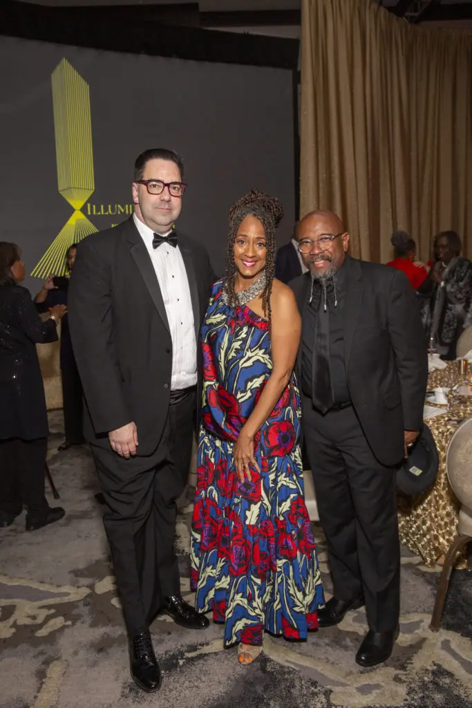 Sanford L. Dow, honorees the Reverands Juanita & Rudy Rasmus at the Rothko Chapel 50th anniversary celebration. (Photo by Jenny Antill Clifton)