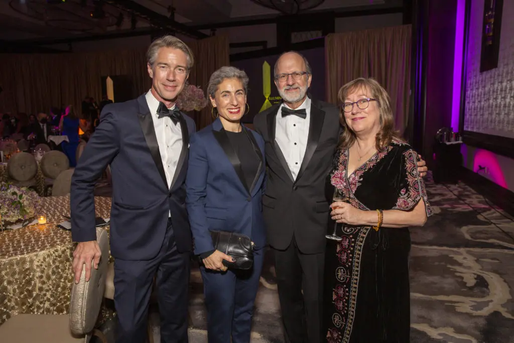 Landscape architect Thomas Woltz, publicist Elizabeth Kubany, Rothko Chapel executive David Leslie & Leigh Leslie at the Rothko Chapel 50th anniversary celebration. (Photo by Jenny Antill Clifton)