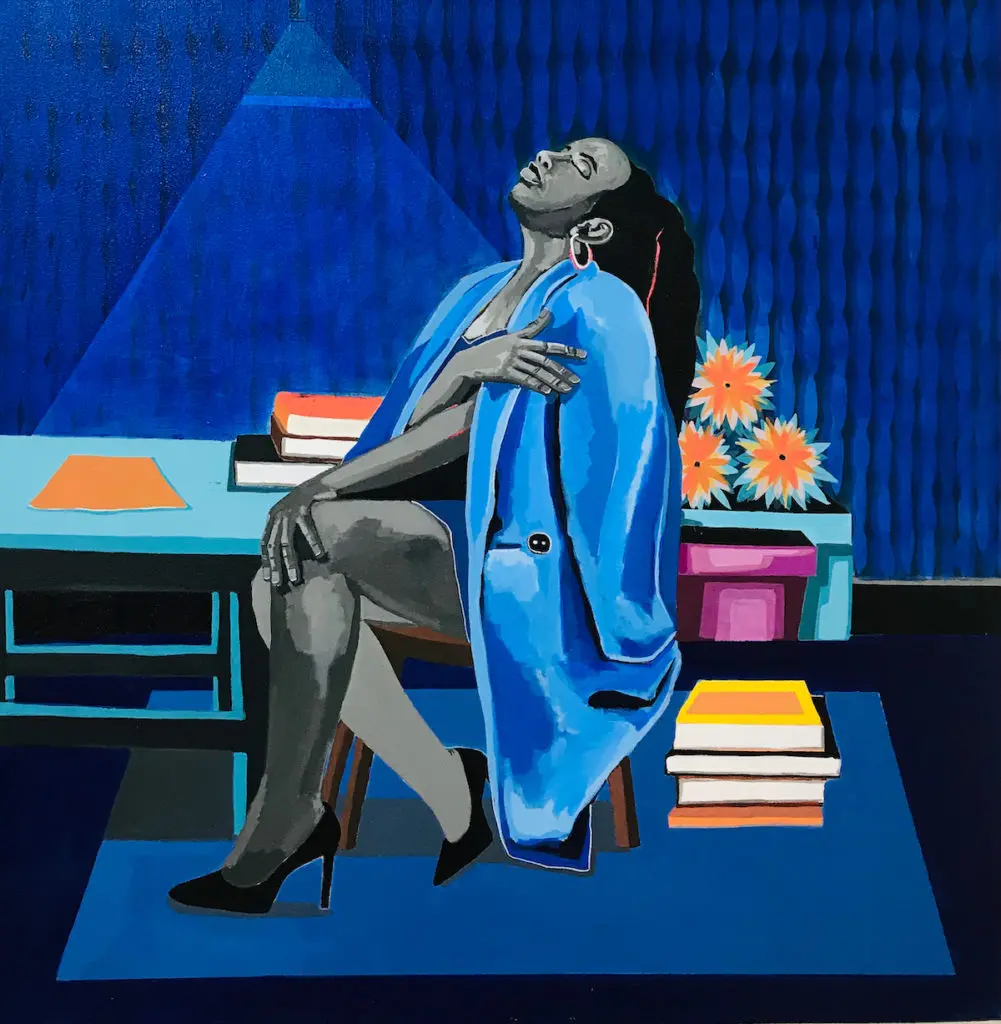 Adolf Tafadzwa Tega’s "Untitled," 2021, at Mimmo Scognamiglio