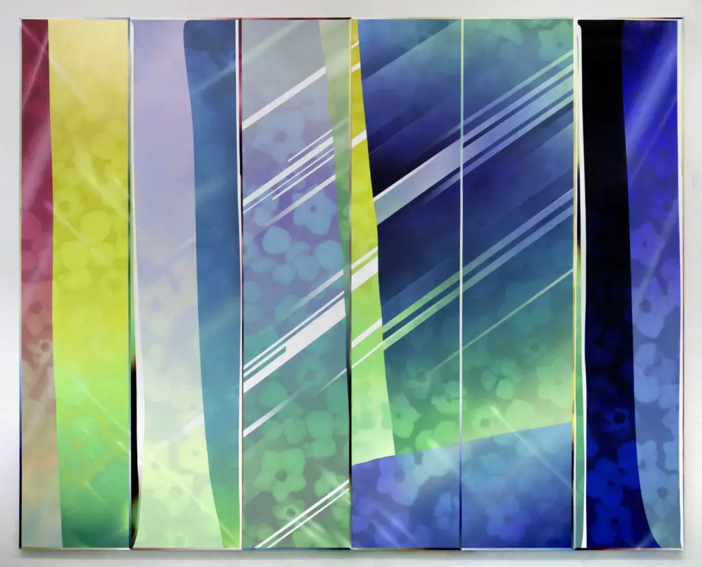 Hidenori Ishii's "MIRЯORS - Fluorite,” 2021, at Erin Cluely Gallery