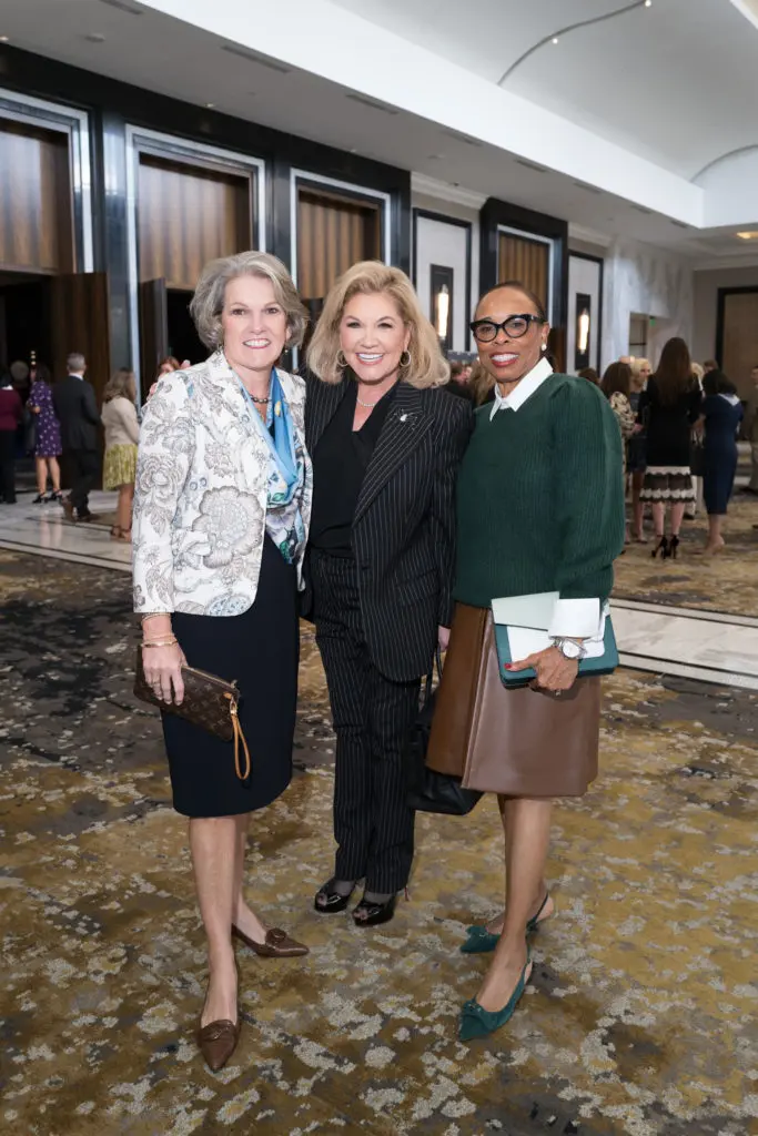 Twila Carter, Edna Meyer-Nelson, Phyllis Williams at the Houston Children's Charity 25th anniversary luncheon. (Photo by Daniel Ortiz)