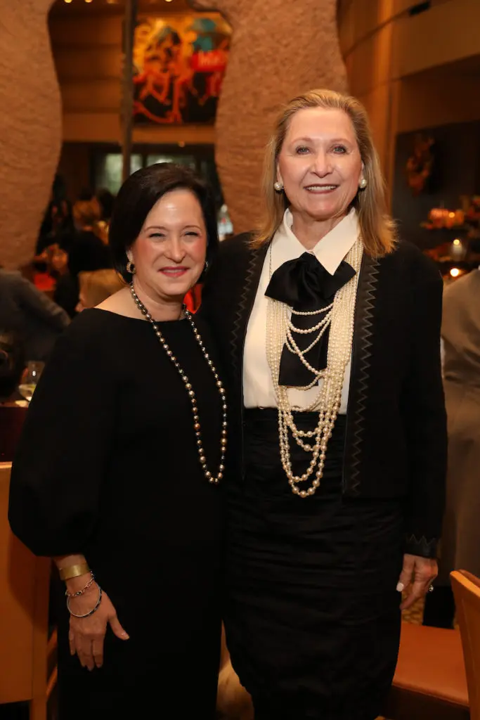Memorial Hermann Foundation executive vice president and CEO Anne Neeson, Carol Linn at the Best Dressed luncheon held at Tony's, benefiting March of Dimes and hosted by Children's Memorial Hermann Hospital. (Photo by Priscilla Dickson)