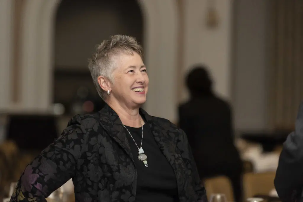Former Mayor Annise Parker at the Scenic Houston annual dinner.
