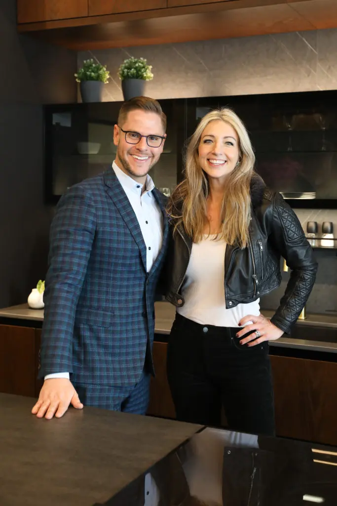 Benjamin Johnston,Megan Hotze at the Decorative Center Houston Fall Market. (Photo by Priscilla Dickson)