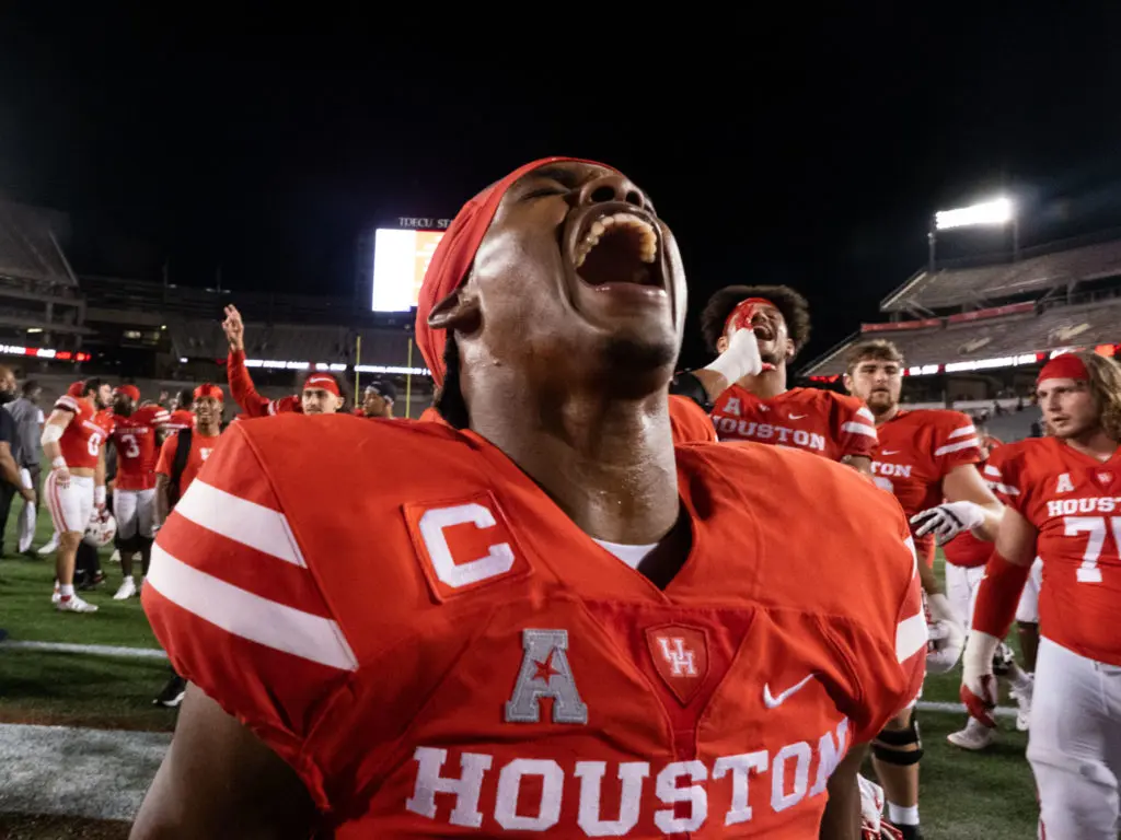 There is plenty to shout about with this UH football team. (Photo by F. Carter Smith)
