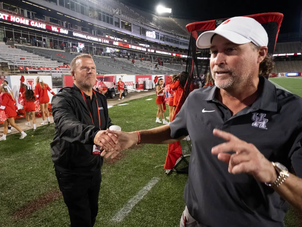 Tilman Fertitta always believed getting Dana Holgorsen would be a coup for the University of Houston. (Photo by F. Carter Smith)