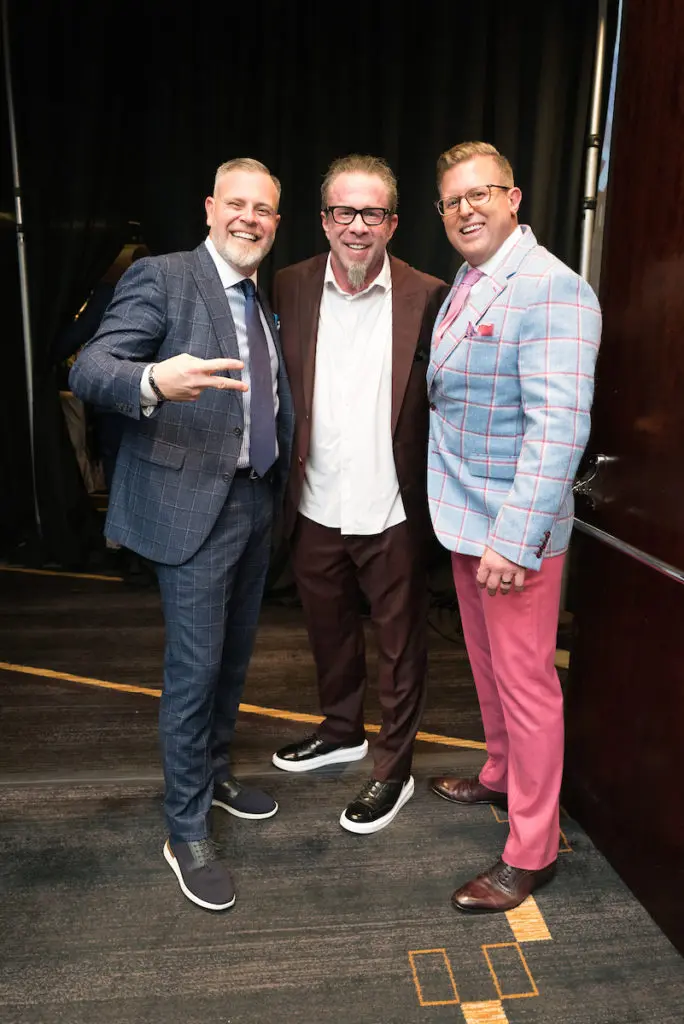 Chad Pinkerton, Jeff Bagwell, Mark Thiessen at Una Notte in Italia (Photo by Daniel Ortiz)