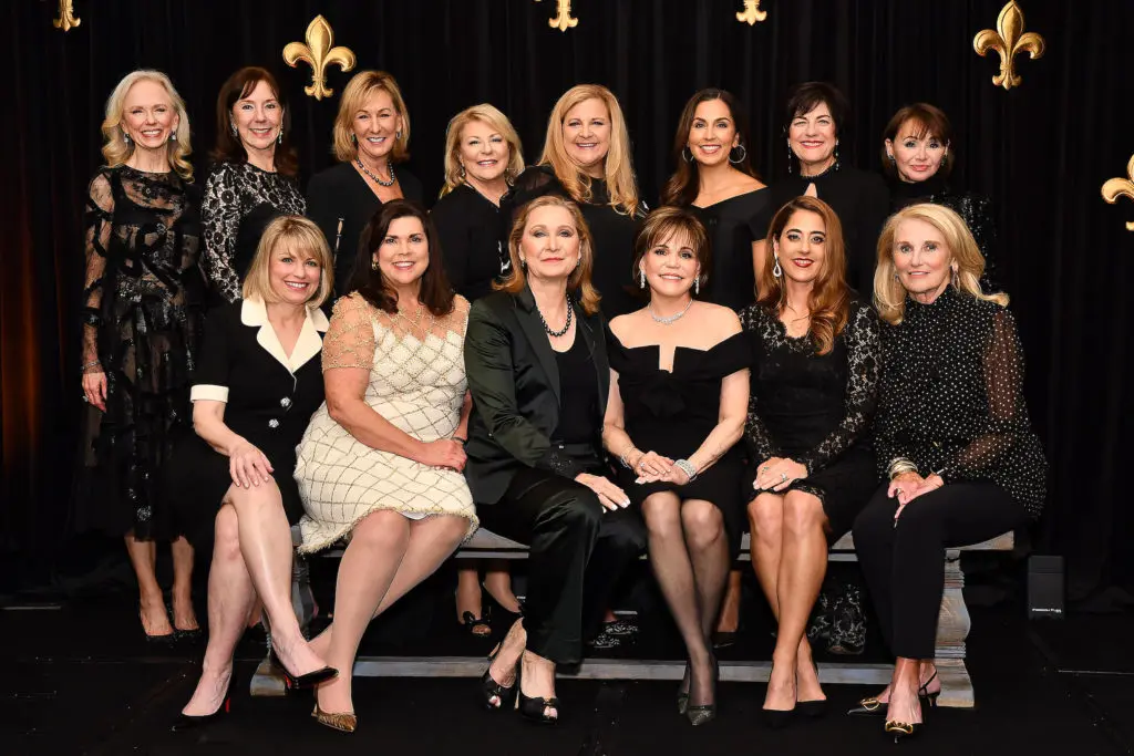 The Champagne Cowgirls of Houston Livestock Show & Rodeo fame are honored at the Touchdown for TEACH dinner. (Photo by Dave Rossman)